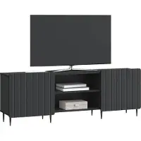 vidaXL TV-skåp Svart 150 x 31 x 52 cm Konstruerat trä