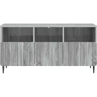 vidaXL TV-skåp Grå sonoma-ek 102 x 34,5 x 50 cm Konstruerat trä