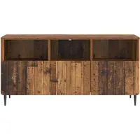 vidaXL TV-skåp med låda Gammalt trä 102 x 34,5 x 50 cm Konstruerat trä