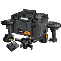 DeWalt 18v xr 3-delad sats för elverktyg 2x5ah