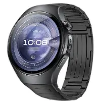 INF Titan Armband för Kompatibel med Huawei Watch 5 - Premium Ersättningsarmband Black 46 mm