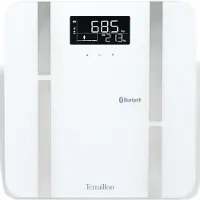 Terraillon X-Line Connect, Elektronisk personvåg, 180 kg, 100 g, Vit, Torg, 8 användare (er)