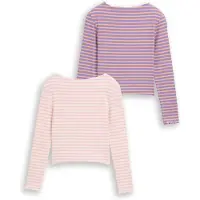 Tom Tailor T-shirt safir / ljusorange / rosa / vit
