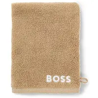 BOSS Cotton wash mitt with contrast embroidered logo