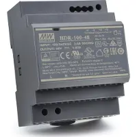 MEAN WELL HDR-100-48, 85 - 264 V, 100 W, 48 V, 1,92 A, RoHS, 70 mm