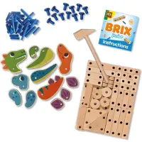 SES Creative Kreativt lekset - Brix Junior - Dinosaurier - - One Size - Kreativt lekset