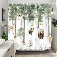 Textilien Husdjur Höglandsko Duschdraperi Rustikt Rustikt Bondgård Planka Vintage Stil Tvättbara Duschdraperier Badrumsinredning 120x180cm-47x70in