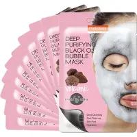 Purederm , Deep Purifying Black O2 Bubble Beauty Mask, Volcanic, 1 sheet mask, 0.70 oz (20 g)
