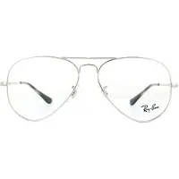 Ray-Ban Glasögon Bågar 6489 Aviator 2501 Silver 55mm