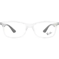 Ray-Ban Rektangulär Transparent och Svart Unisex Dam Glasögonbågar