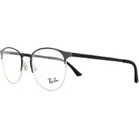 Ray-Ban Glasögonbågar 6375 2861 Silver on Top Black 51mm