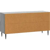 vidaXL TV-skåp Grå sonoma-ek 102 x 34,5 x 50 cm Konstruerat trä