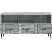 vidaXL TV-skåp Grå sonoma-ek 102 x 34,5 x 50 cm Konstruerat trä