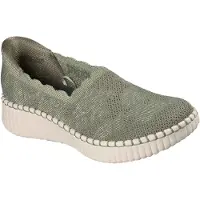 SKECHERS Wilshire Boulevard Polyester Kvinnor Olivfärgade Träningsskor
