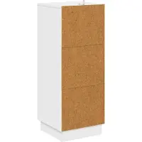 vidaXL Lådans skåp Vit högglans 33 x 34,5 x 87 cm Konstruerat trä