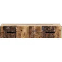 vidaXL Väggmonterad sidobord Gammalt trä 87,5 x 34,5 x 17 cm