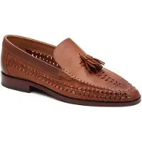 Base london Bracken Loafers i Läder för Män Tan Loafers