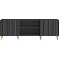 vidaXL TV-skåp Svart 150 x 31 x 50 cm Konstruerat trä