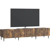 vidaXL TV-skåp med låda Rökt ek 147 x 34,5 x 32 cm Konstruerat trä
