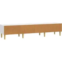 vidaXL TV-skåp Vit högglans 147 x 34,5 x 30 cm Konstruerat trä