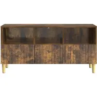 vidaXL TV-skåp med låda Rökt ek 102 x 34,5 x 50 cm Konstruerat trä