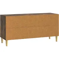 vidaXL TV-skåp med låda Rökt ek 102 x 34,5 x 50 cm Konstruerat trä
