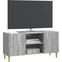 vidaXL TV-skåp Grå sonoma-ek 102 x 34,5 x 50 cm Konstruerat trä