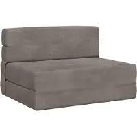 vidaXL Fällsoffa säng Ljusgrå 190 x 70 x 15 cm Sammet