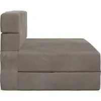 vidaXL Fällsoffa säng Ljusgrå 190 x 70 x 15 cm Sammet