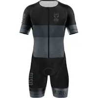 Otso Black Kortärmad Triathlondräkt