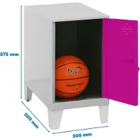 Simonlocker Montadas Dism.mini+pies Skåp 575x300x500 Mm