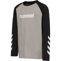 Hummel Tröja - hmlJR Logo - Marshmallow/Svart - - 11-12 år (146-152) - Tröja