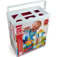 Hape 101 Bitars Träpussel 27x22x13 Cm