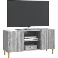 vidaXL TV-skåp Grå sonoma-ek 102 x 34,5 x 50 cm Konstruerat trä