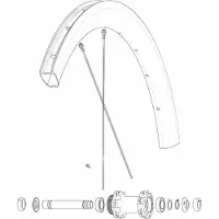 Mavic Kit 12 Front/rear Cosmic Pro Carbon Ust Disc Ekrar
