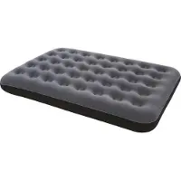 Camping Check Luftmadrass - Medium+ - 191x137x22 cm - Grå/Svart - - One Size - Madrass