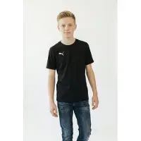 Puma T-shirt Teamgoal Casuals - Svart/vit Barn, storlek YL/152 cm