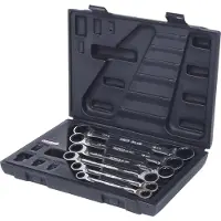 Ks Tools 5034556 503.4556 Dubbelskruvnyckelsats Nyckelvidd (Metrisk) (för titel) 8 - 19 mm