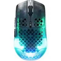SteelSeries Aerox 3 WL Gen 2 (Shadow) - Gamingmus - Optic - 5 knappar - Svart med RGB ljus