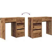 vidaXL gammalt trä skrivbord Gammalt trä Konstruerat trä Medium