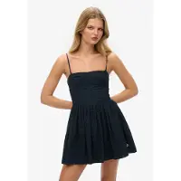 Superdry Broderie Cami ärmlös Kort Klänning