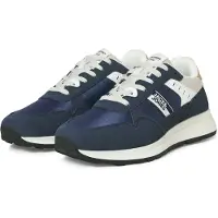 Jack & Jones Låg sneaker 'JFWOSWALD' beige / marinblå / curry / vit