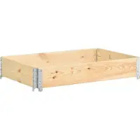 vidaXL Upphöjd odlingsbädd 80x120 cm massiv furu