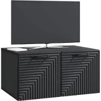 vidaXL Väggmonterad TV-bänk Svart 59,5 x 41 x 30 cm Konstruerat trä