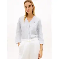 Tommy Hilfiger Relaxed Fit Pure Linen Half Sleeve Shirt