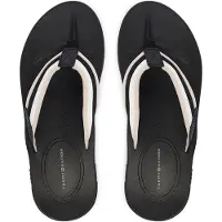 Tommy Hilfiger Contoured Footbed Signature Tape Flip Flops