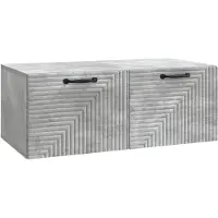 vidaXL Väggmonterad TV-bänk Väggmonterad Betonggrå 78,5 x 41 x 30 cm