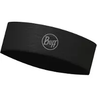 Buff Coolnet UV Slim Headband - Pannband Solid Black Unik storlek