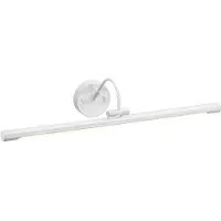 Elstead Lighting LED-tavelbelysning Alton i vitt, 67 cm, Vitt / opal, Vardagsrum / matsal, Metall, Vägglampa, vägglampa inomhus
