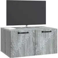vidaXL Väggmonterad TV-bänk Grå sonoma-ek 59,5 x 41 x 30 cm